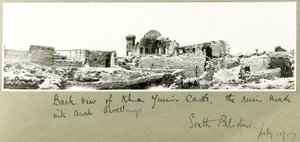 Achteraanzicht van Khan Yunis Kasteel, Zuid-Palestina, juli 1917
